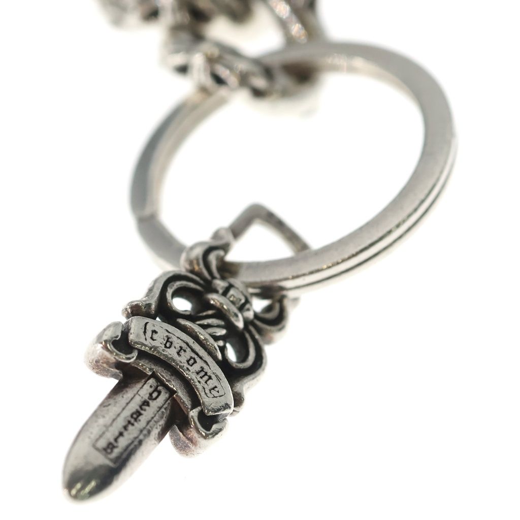 Chrome Hearts Clp Chn s Short Extra Fancy Link Key Chain Silver Key Holder