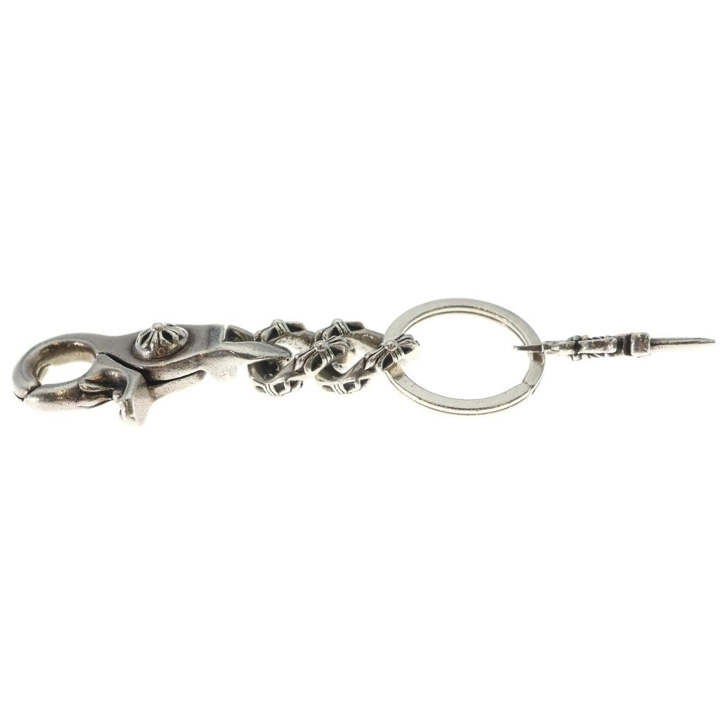 Chrome Hearts Clp Chn s Short Extra Fancy Link Key Chain Silver Key Holder