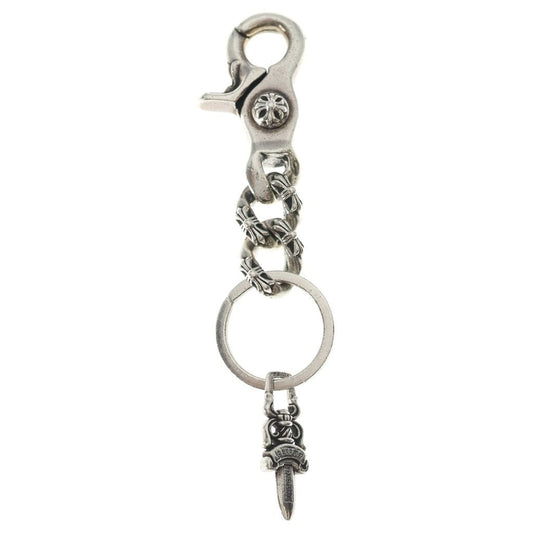 Chrome Hearts Clp Chn s Short Extra Fancy Link Key Chain Silver Key Holder