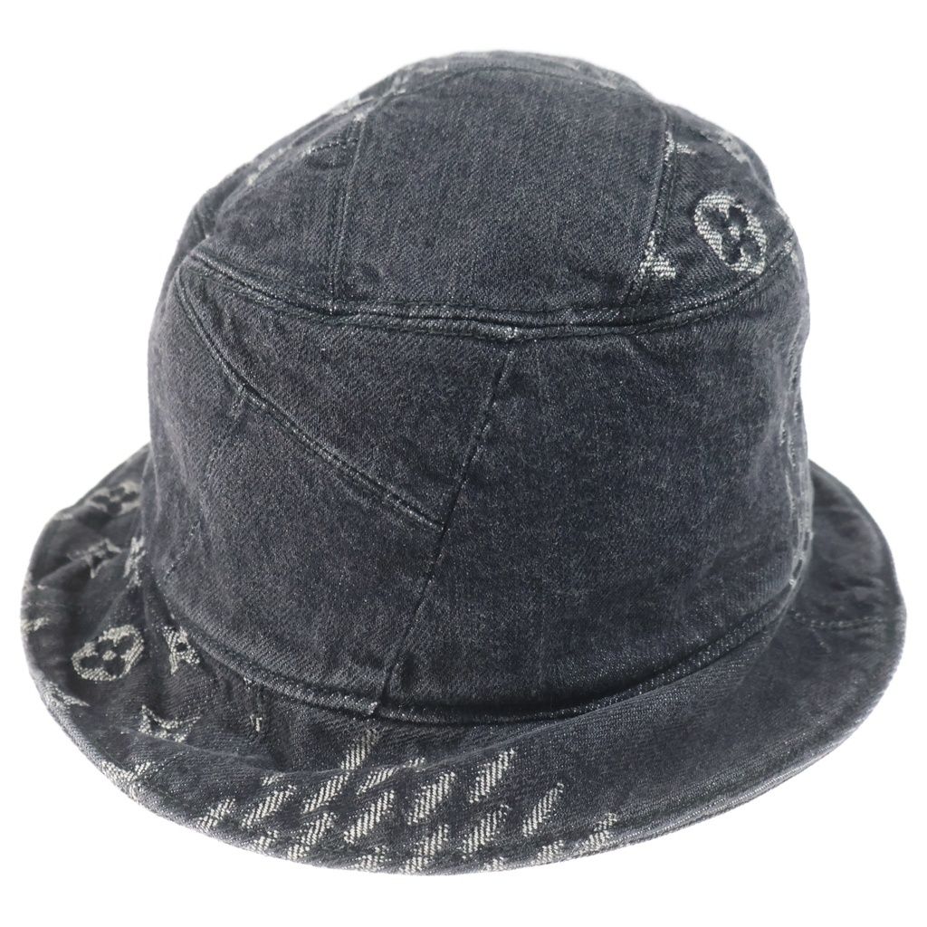 Louis Vuitton Bonnet Damier Giant Wave Monogram Reversible Denim Bucket Hat
