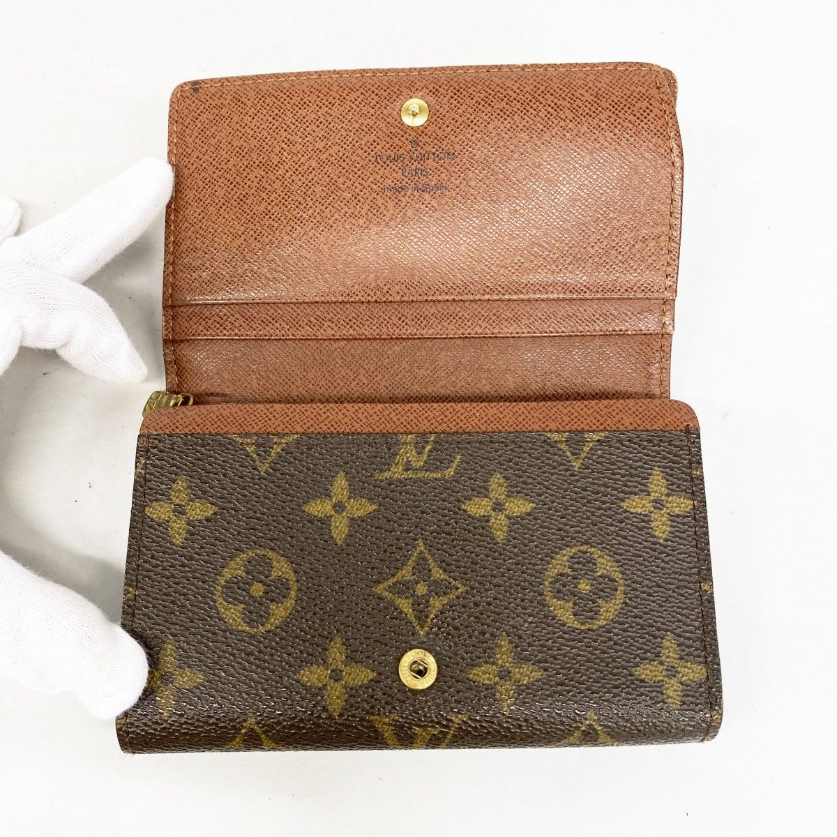 Louis Vuitton Wallet Monogram Porte-Monnaie Gip Brown