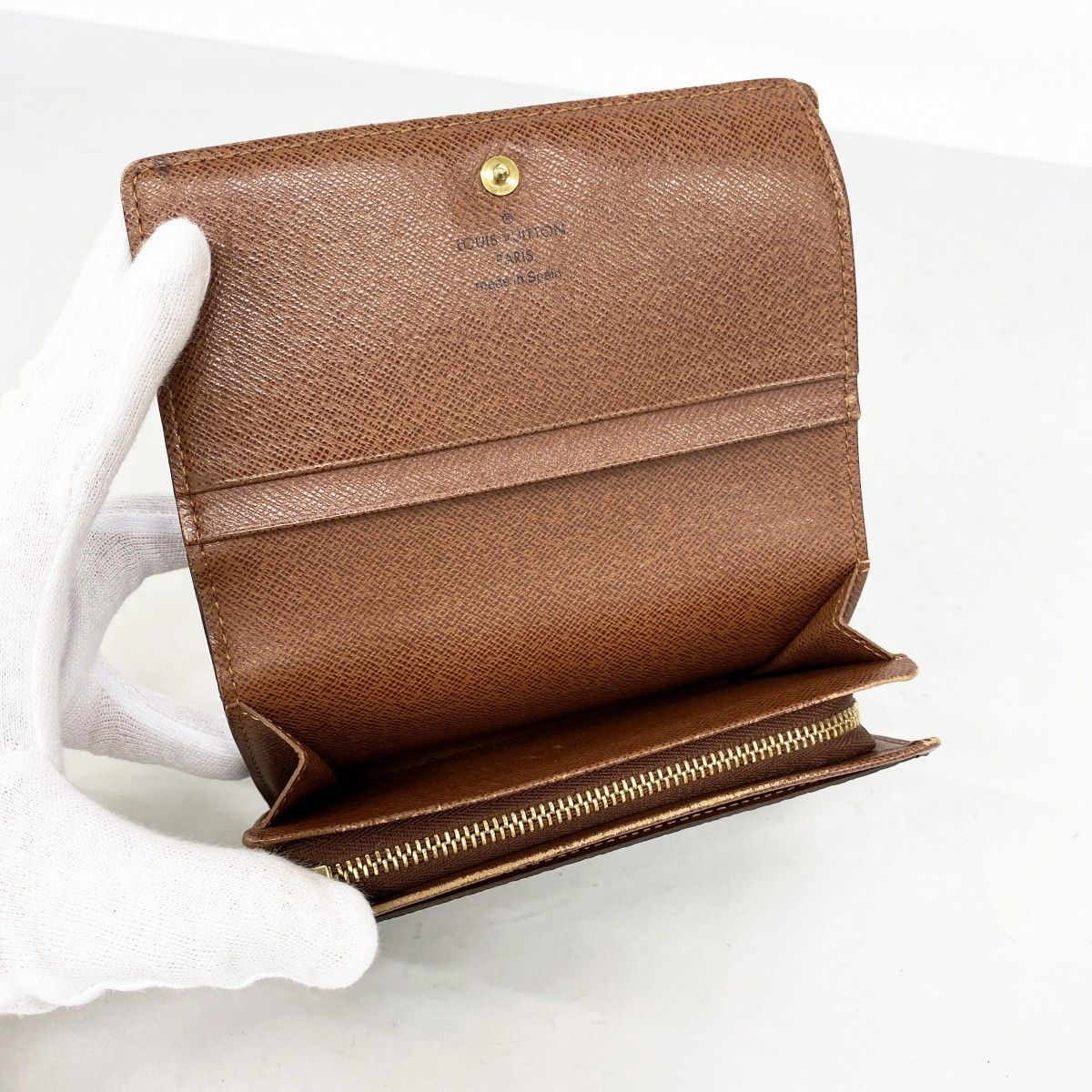Louis Vuitton Wallet Monogram Porte-Monnaie Gip Brown