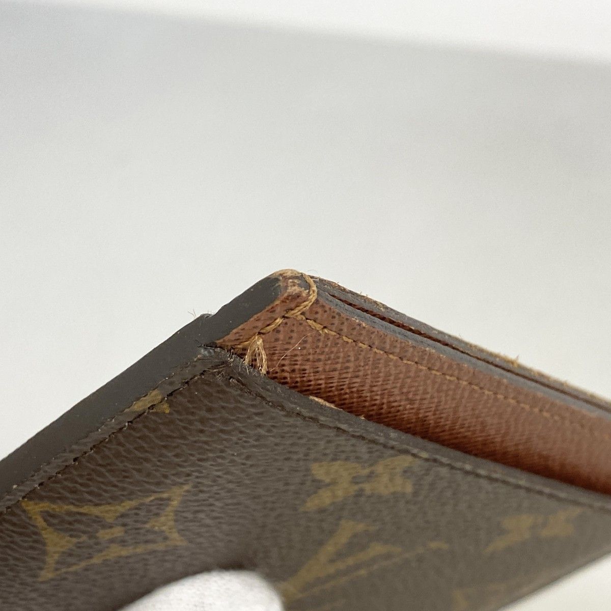 Louis Vuitton Card Case Monogram Holder Sample Brown