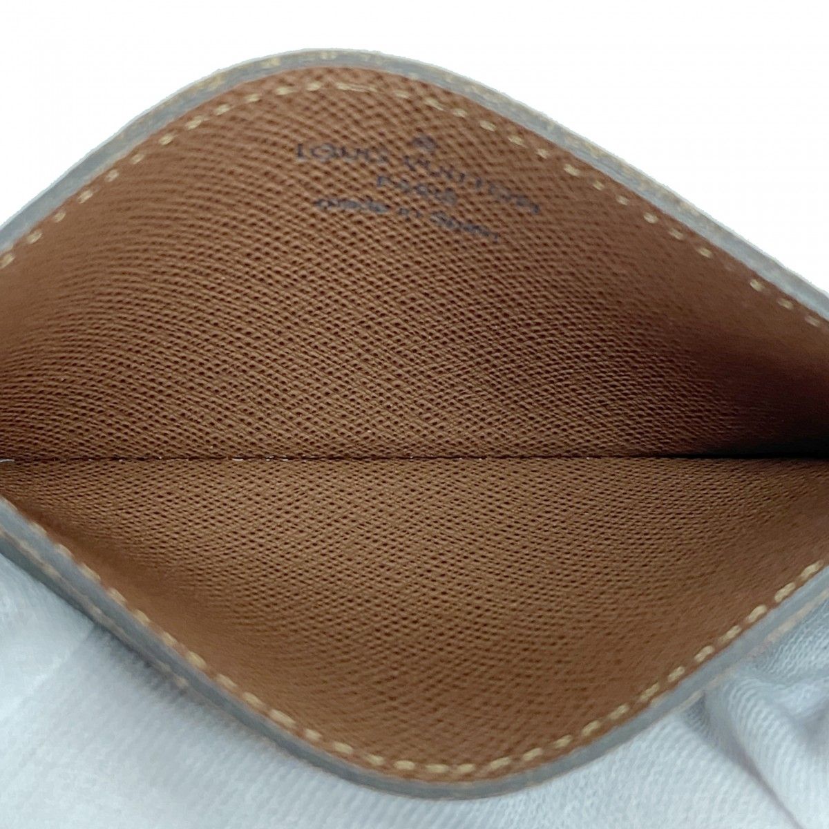 Louis Vuitton Card Case Monogram Holder Sample Brown