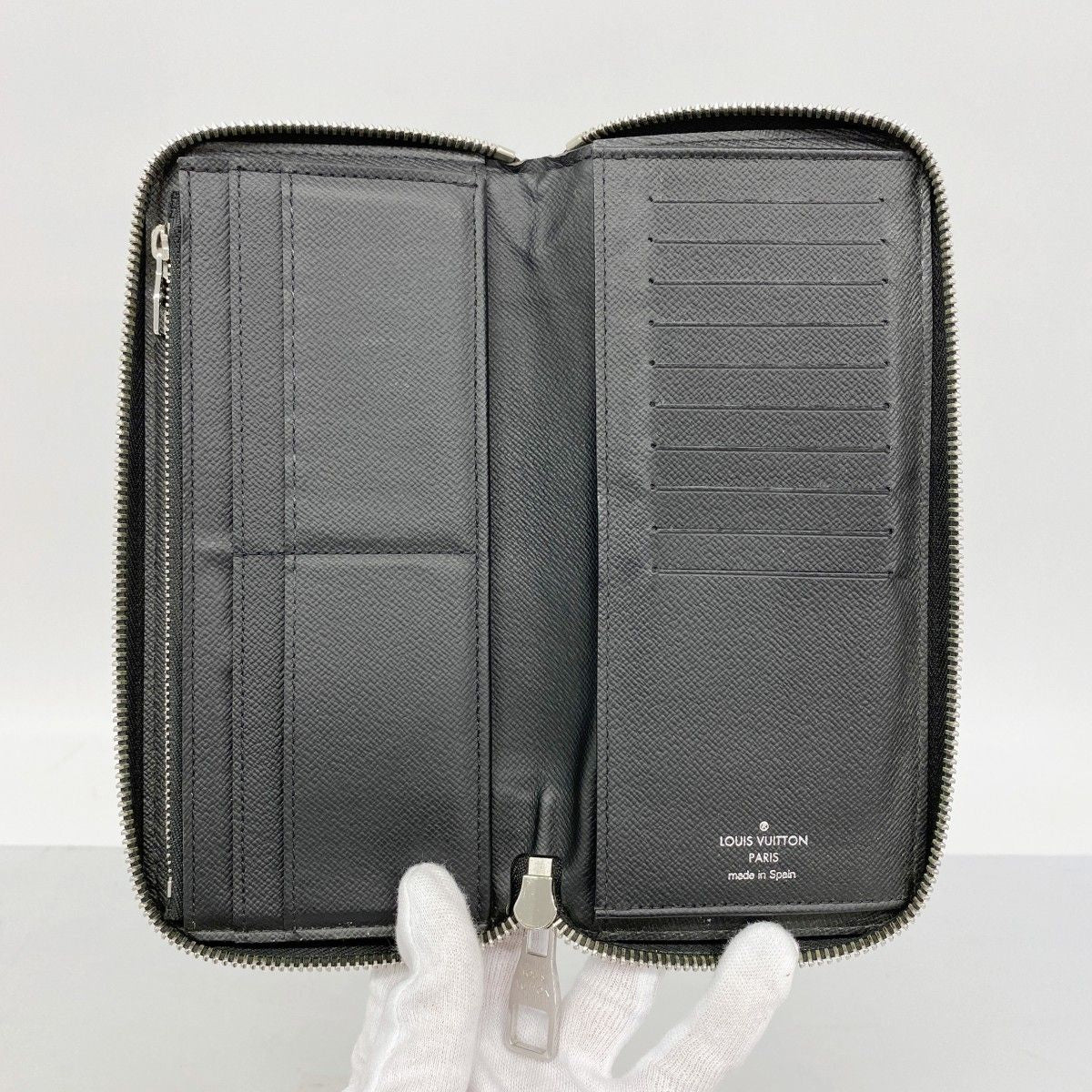 Louis Vuitton Wallet Damier Graphite Zippy Vertical Black