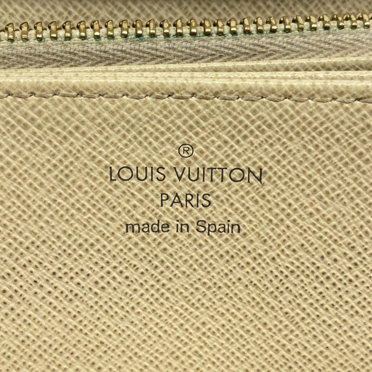 Louis Vuitton Wallet Damier Azur Zippy White