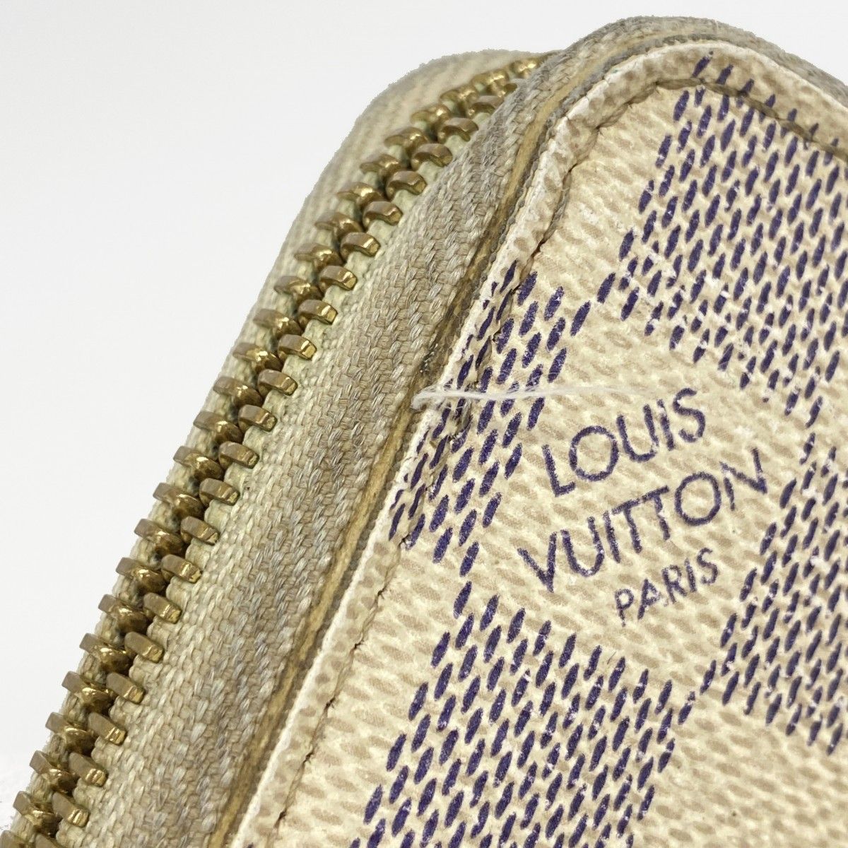 Louis Vuitton Wallet Damier Azur Zippy White