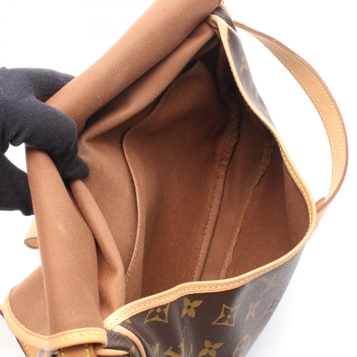 Louis Vuitton Shoulder Bag Saumur 30 Canvas Leather