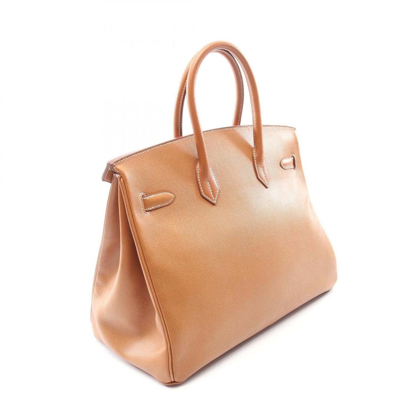 Hermes Handbag Birkin 35 Gold Leather