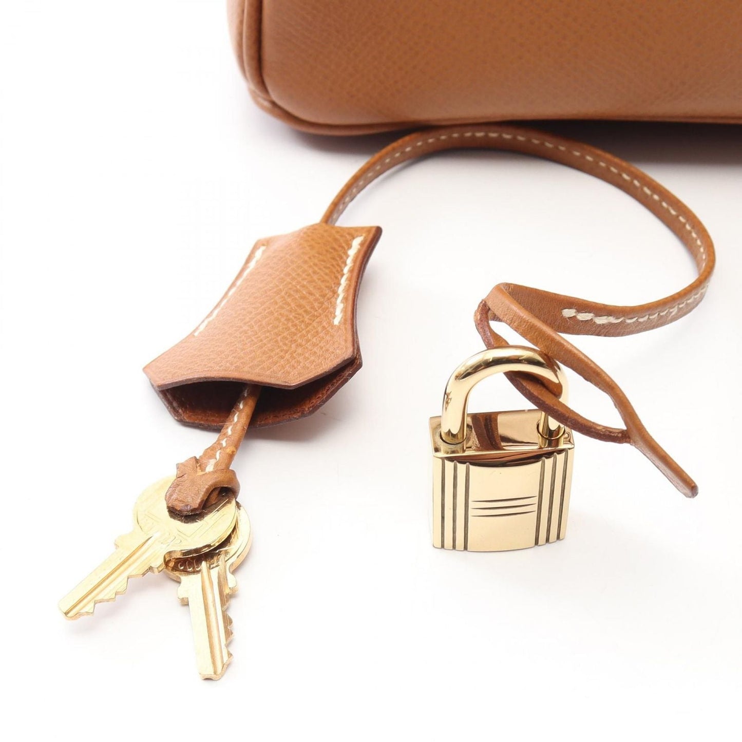 Hermes Handbag Birkin 35 Gold Leather