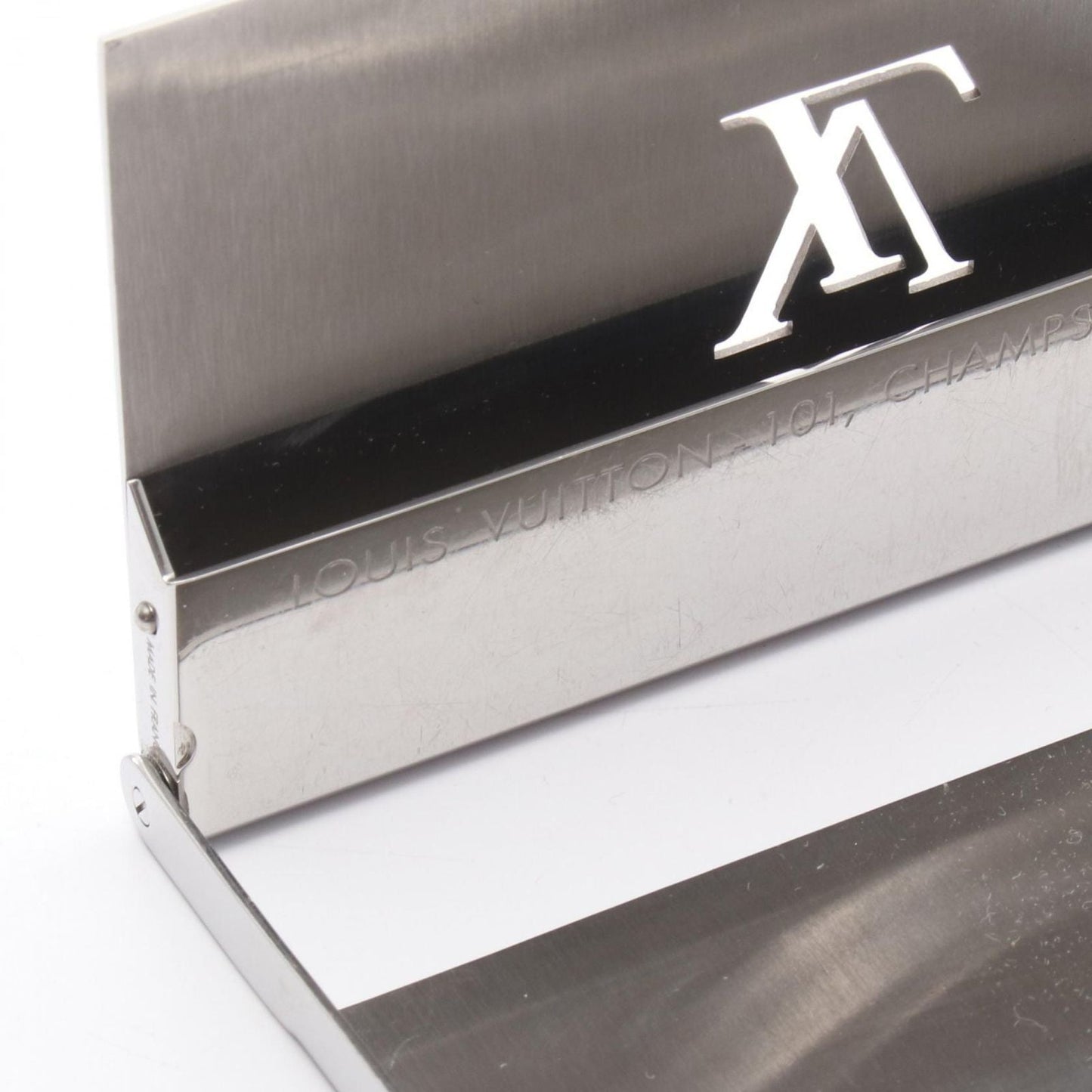 Louis Vuitton Card Case Holder Silver