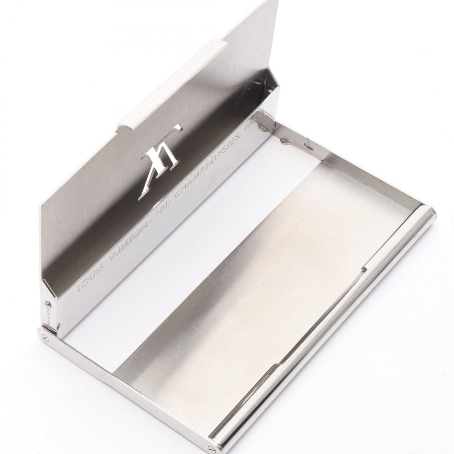 Louis Vuitton Card Case Holder Silver