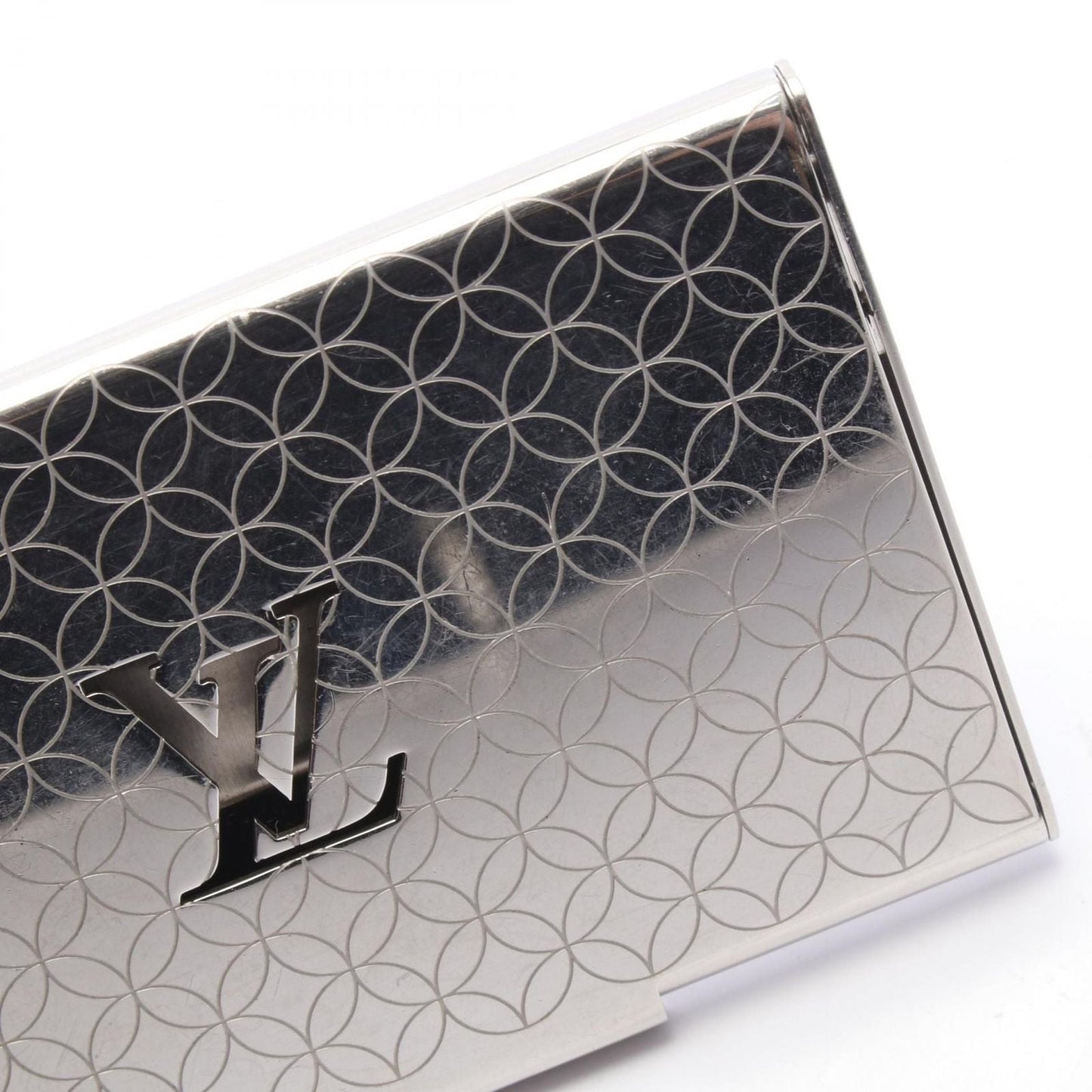 Louis Vuitton Card Case Holder Silver