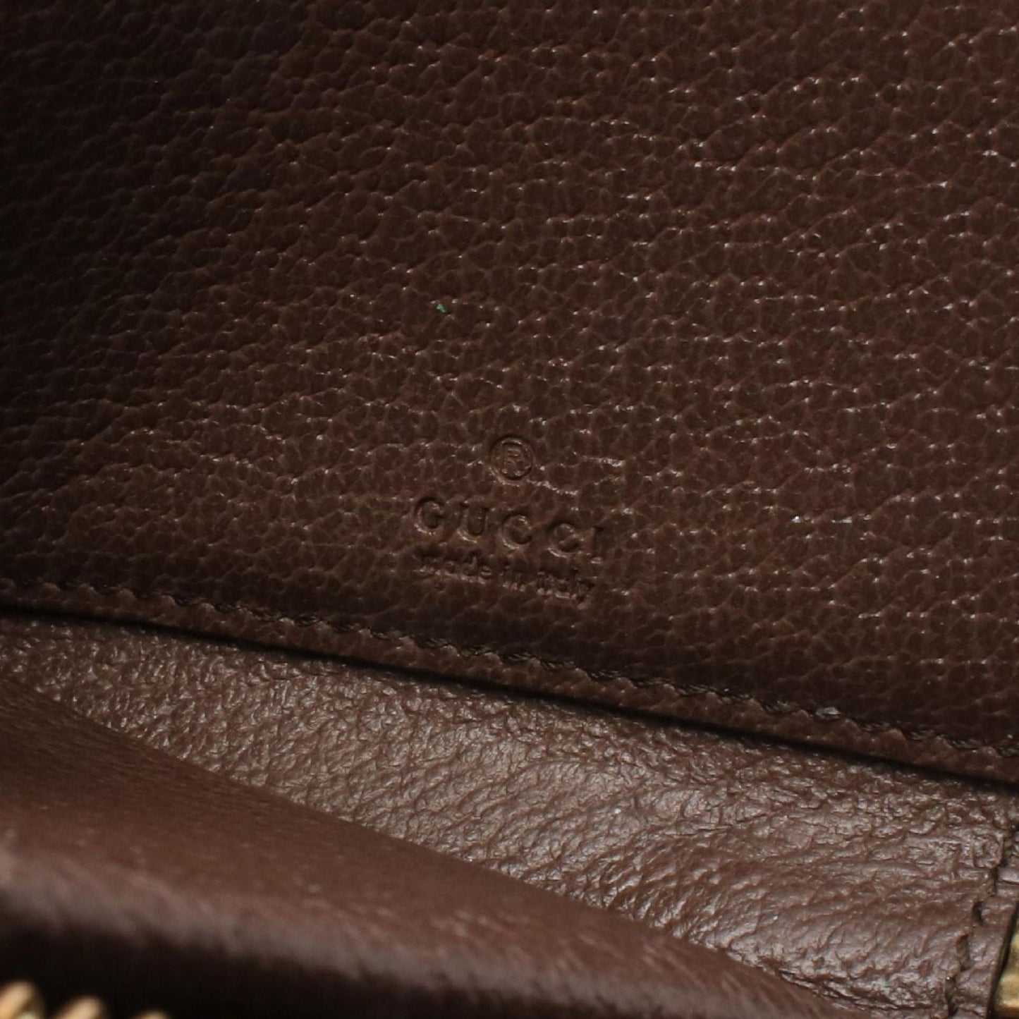 Gucci Coin Case Ophidia GG Supreme Beige Dark Brown Leather L