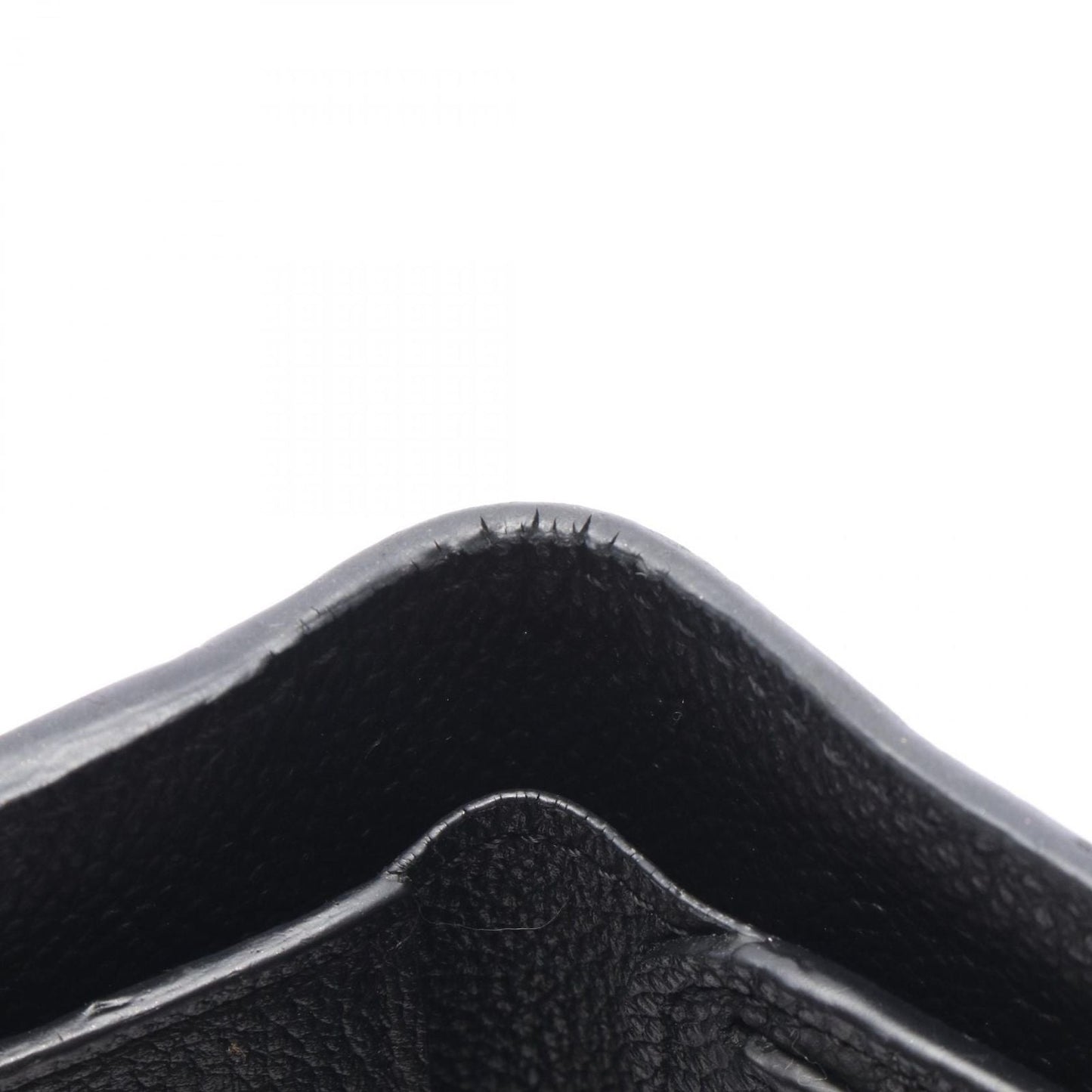 Louis Vuitton Trifold Wallet Portefeuille Compact Noir Leather Curille