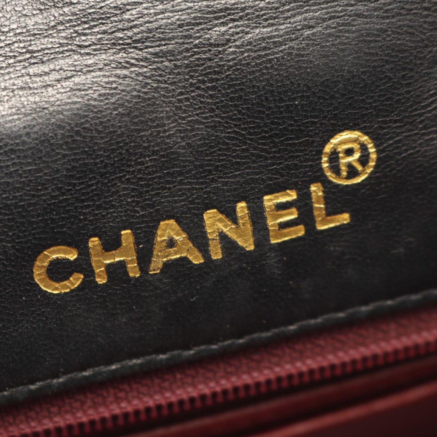 Chanel Shoulder Bag Mini Quilted Diana Flap Black Lambskin Chain