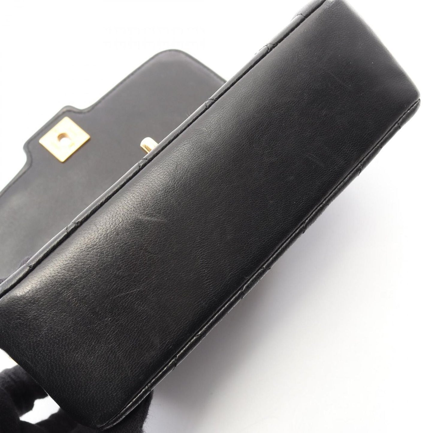 Chanel Shoulder Bag Mini Quilted Diana Flap Black Lambskin Chain