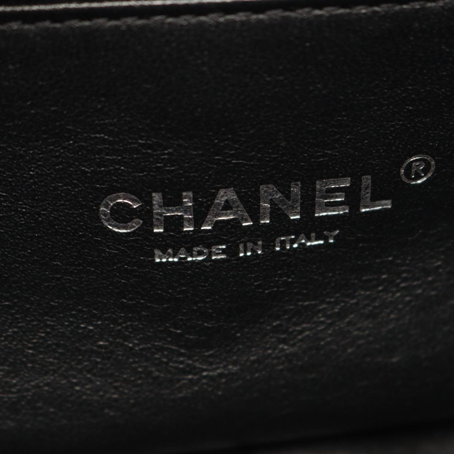 Chanel Shoulder Bag Quilted Navy Brown Fabric Chain