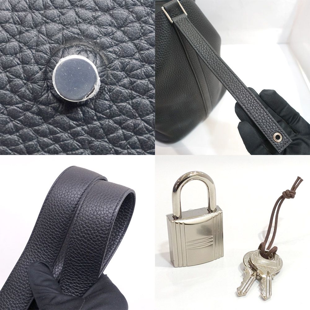 Hermes Picotin Lock GM Taurillon Clemence BK Handbag