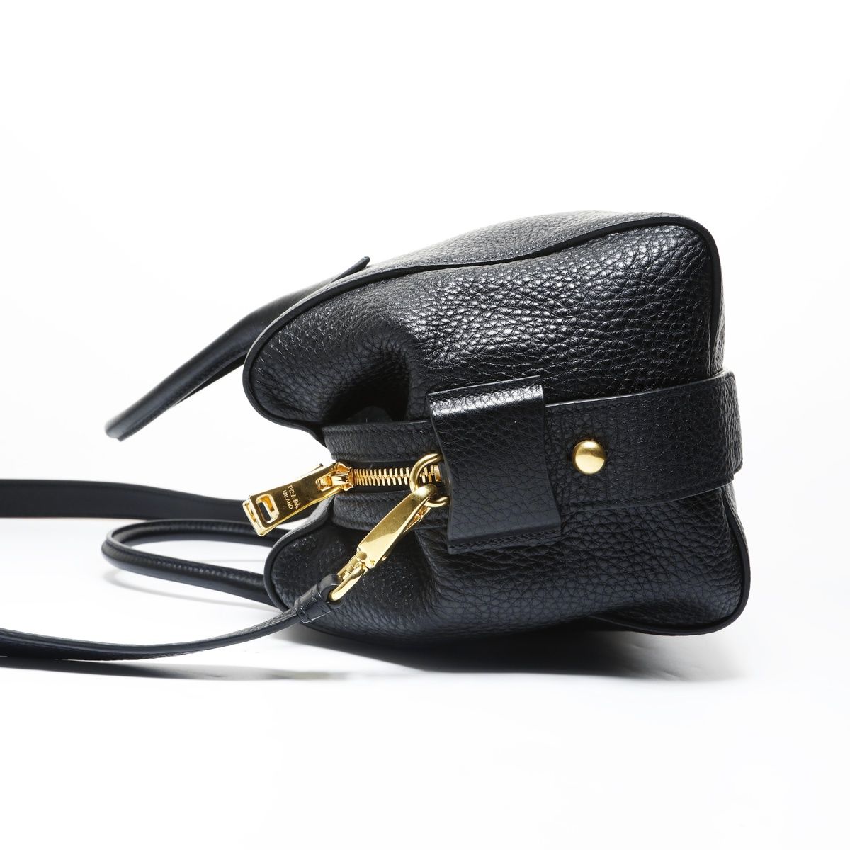 Prada Shoulder Bag Vitello Daino Leather Duffle 2-Way