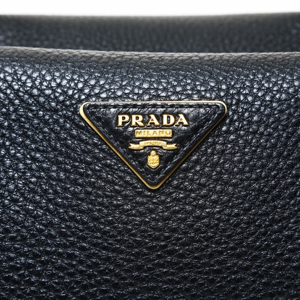 Prada Shoulder Bag Vitello Daino Leather Duffle 2-Way