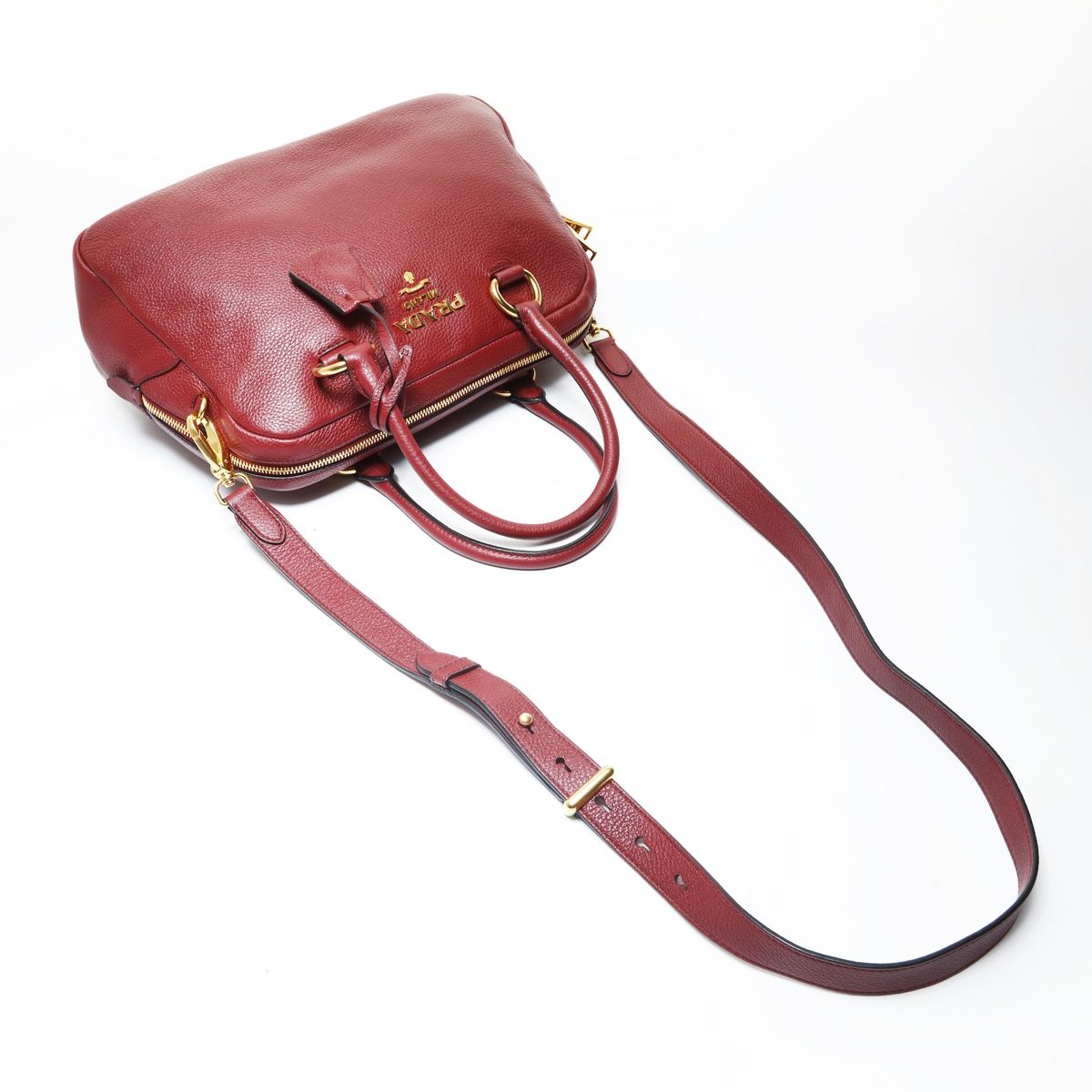 Prada Shoulder Bag 2-Way Vitello Phoenix