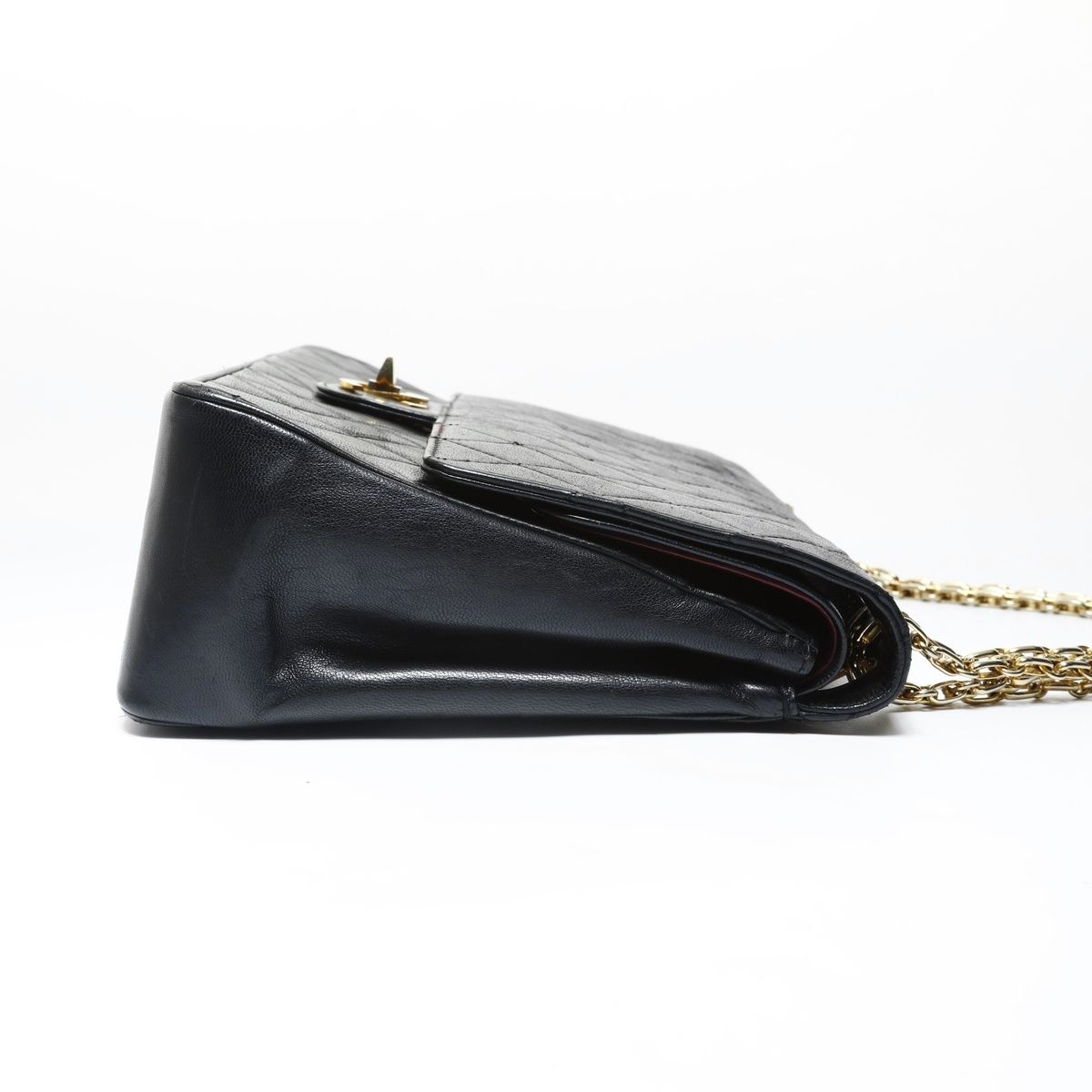 Chanel Shoulder Bag Lambskin Quilted Double Flap
