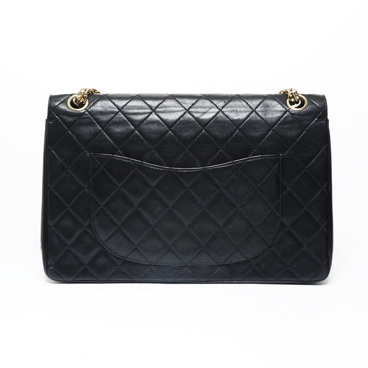 Chanel Shoulder Bag Lambskin Quilted Double Flap