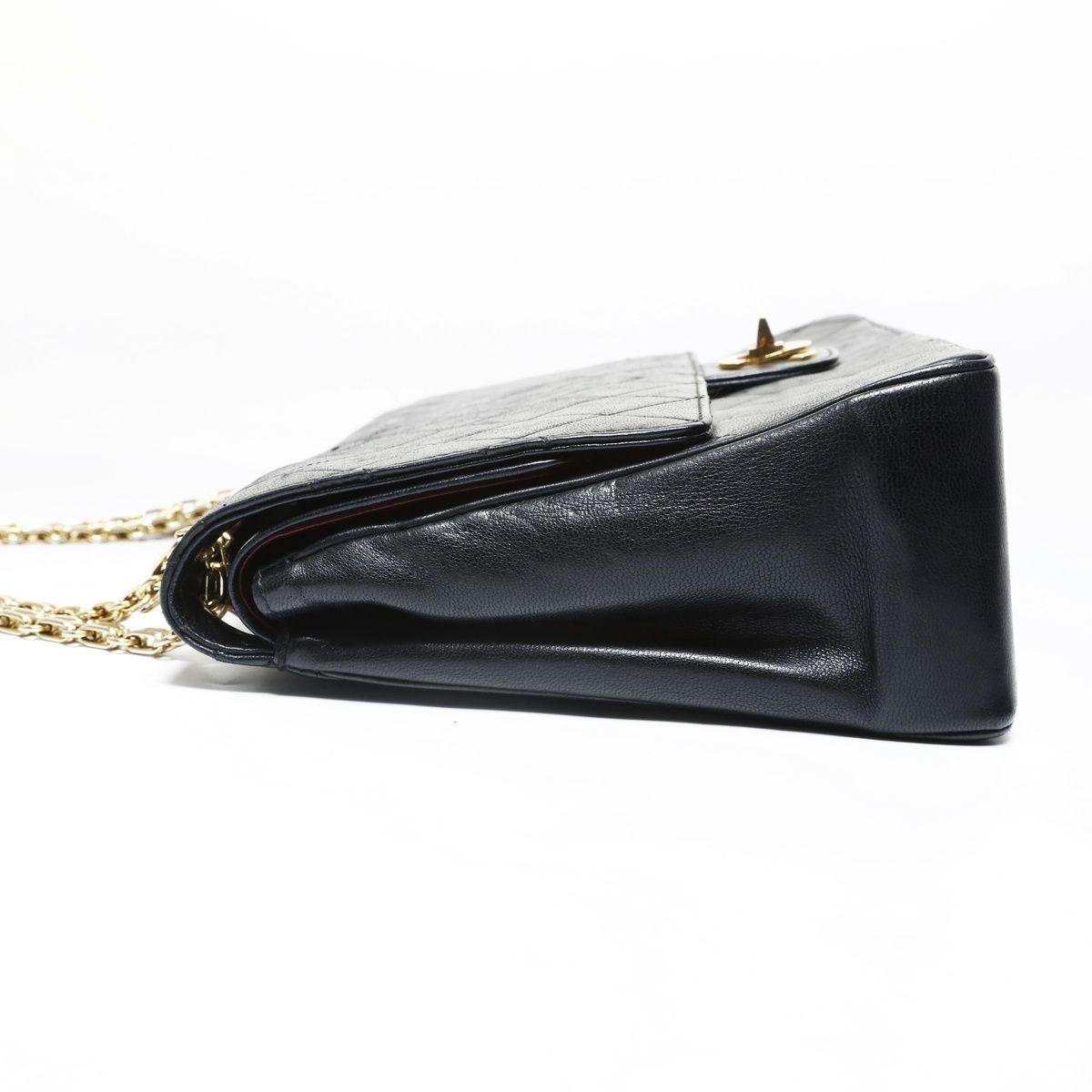 Chanel Shoulder Bag Lambskin Quilted Double Flap