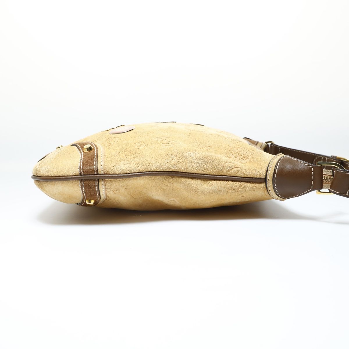 Loewe Shoulder Bag Anniversary Limited Edition Suede Sari Logo