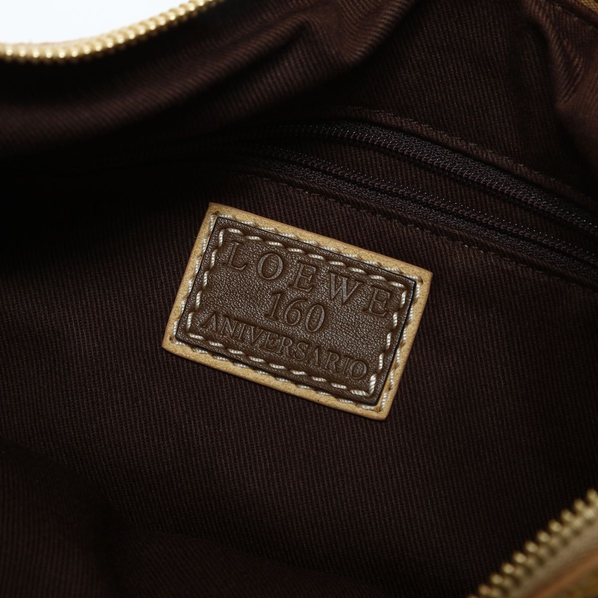 Loewe Shoulder Bag Anniversary Limited Edition Suede Sari Logo
