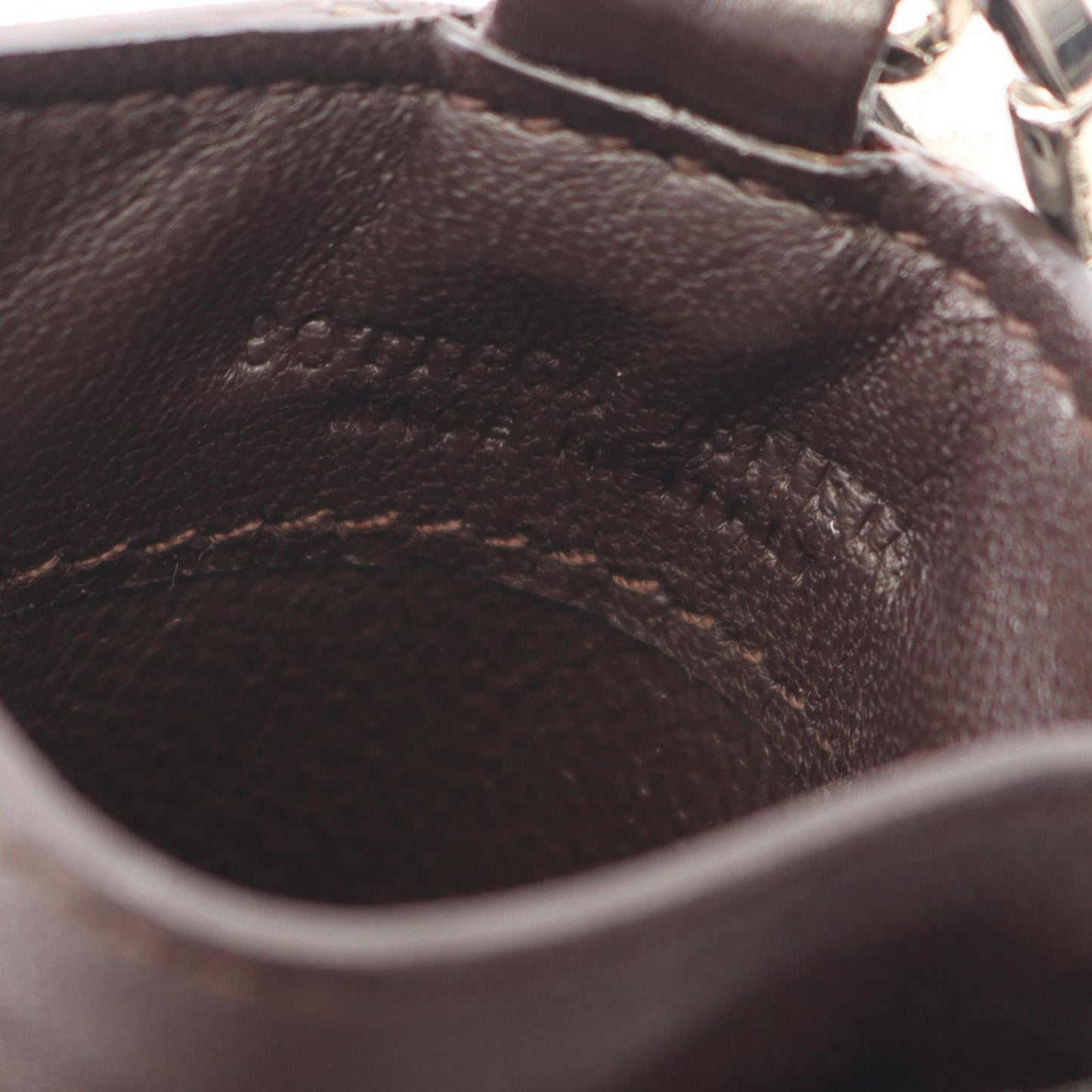 Bottega Veneta Pass Case Intrecciato with Neck Strap Dark Brown Leather