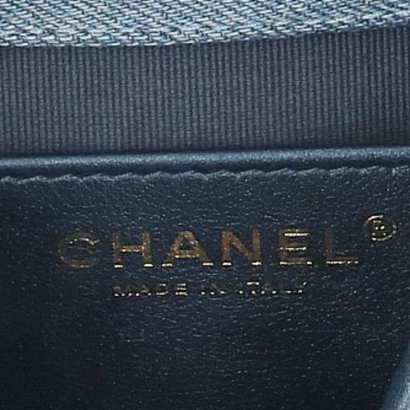Chanel Quilted Denim Flap Shoulder Bag