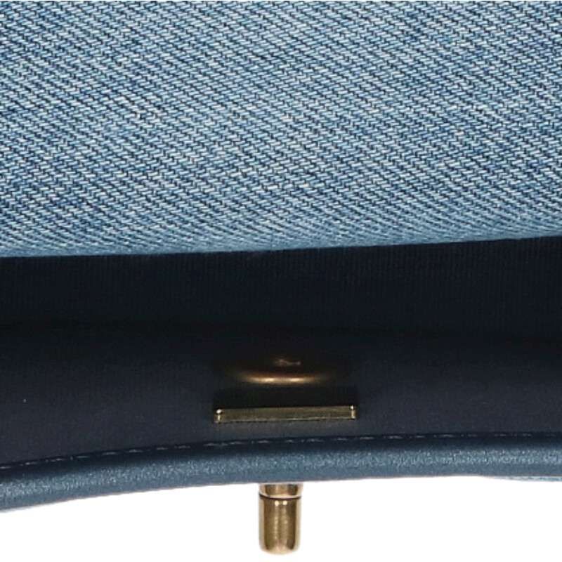 Chanel Quilted Denim Flap Shoulder Bag