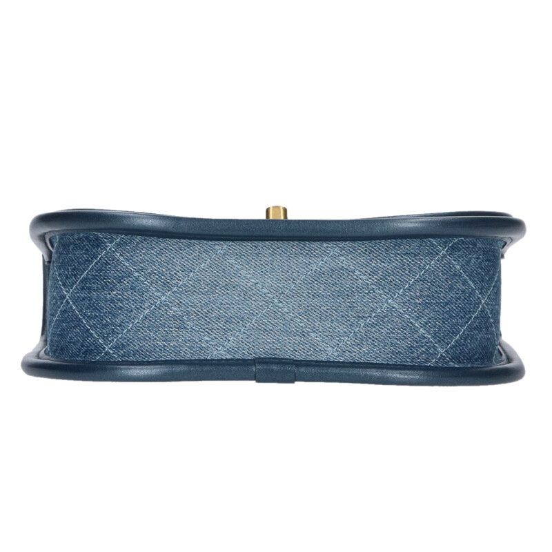 Chanel Quilted Denim Flap Shoulder Bag