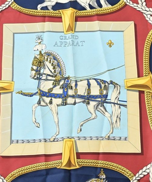 Hermes Bandana Scarf Navy