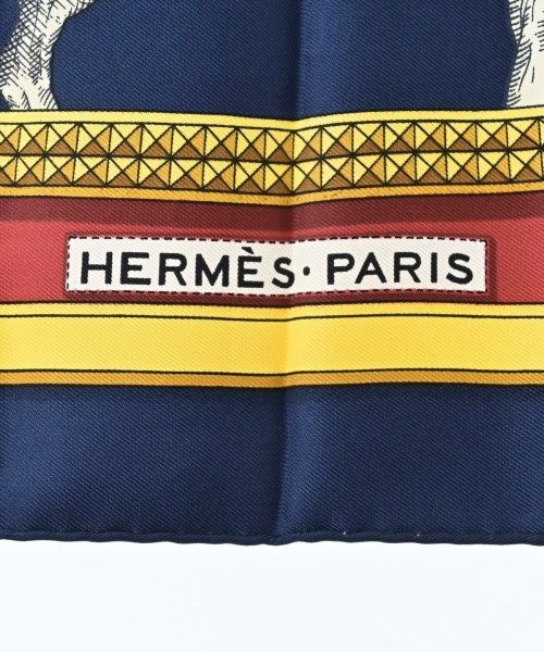 Hermes Bandana Scarf Navy