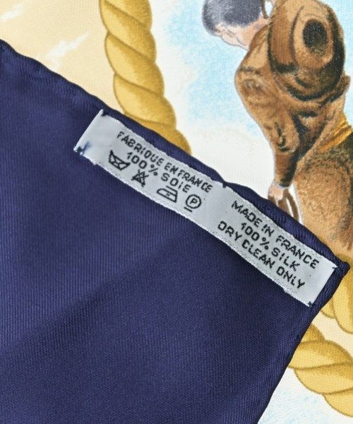 Hermes Bandana Scarf Navy