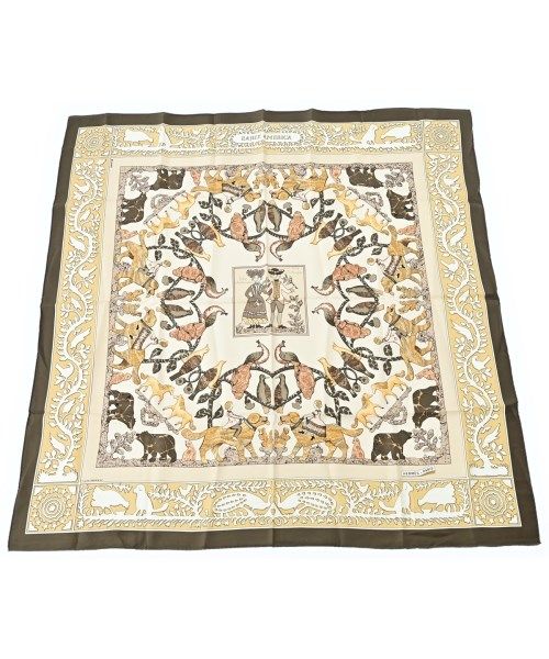 Hermes Bandana Scarf Khaki