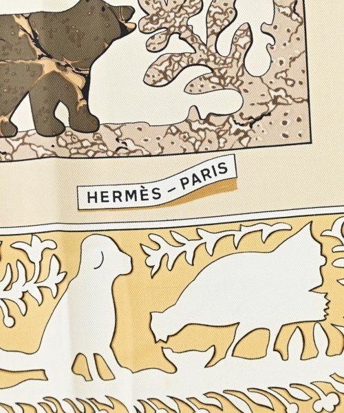 Hermes Bandana Scarf Khaki