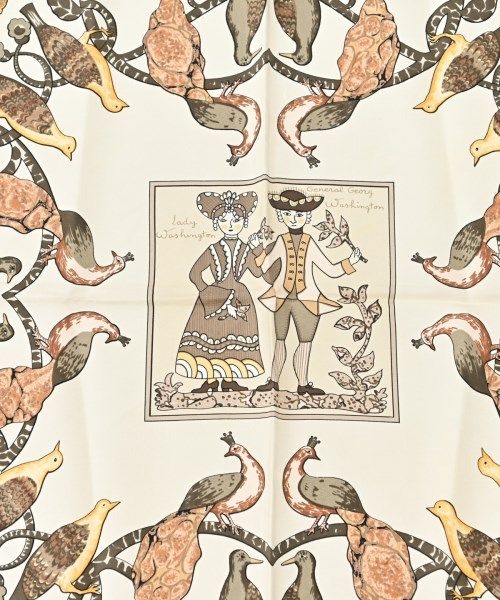 Hermes Bandana Scarf Khaki