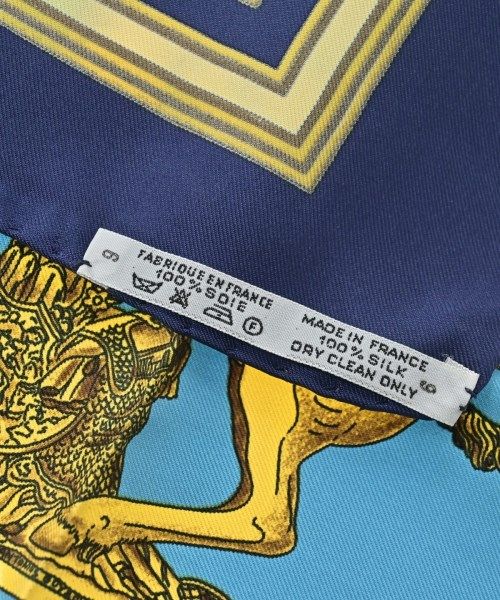 Hermes Bandana Scarf Navy