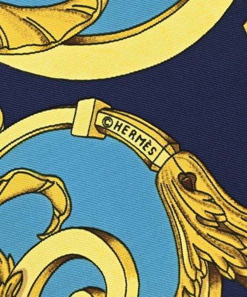 Hermes Bandana Scarf Navy