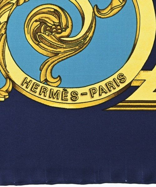 Hermes Bandana Scarf Navy