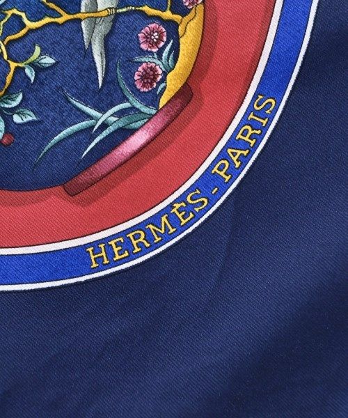 Hermes Bandana Scarf Navy
