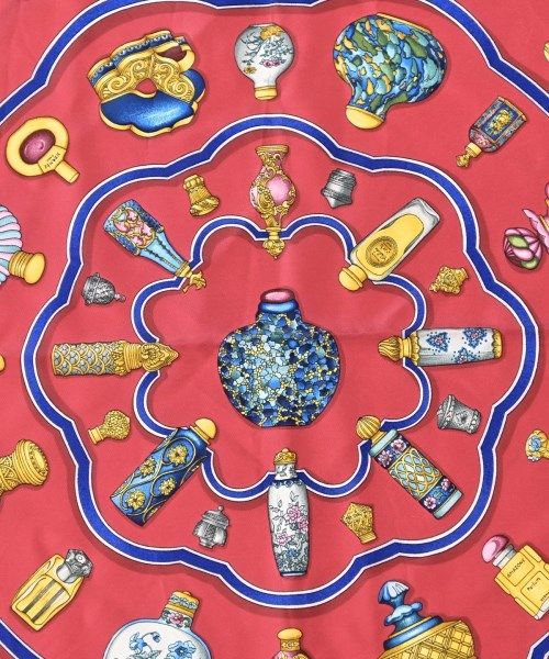 Hermes Bandana Scarf Navy