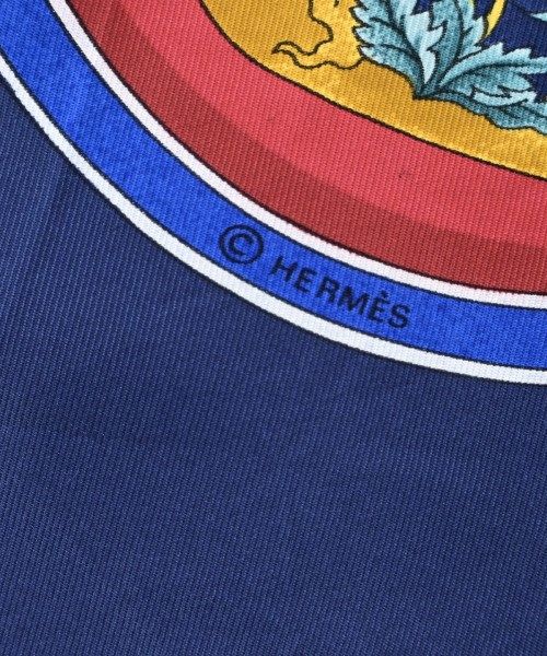 Hermes Bandana Scarf Navy
