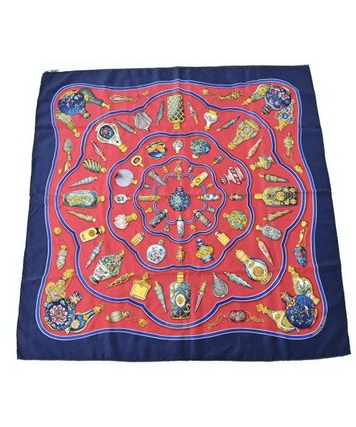 Hermes Bandana Scarf Navy