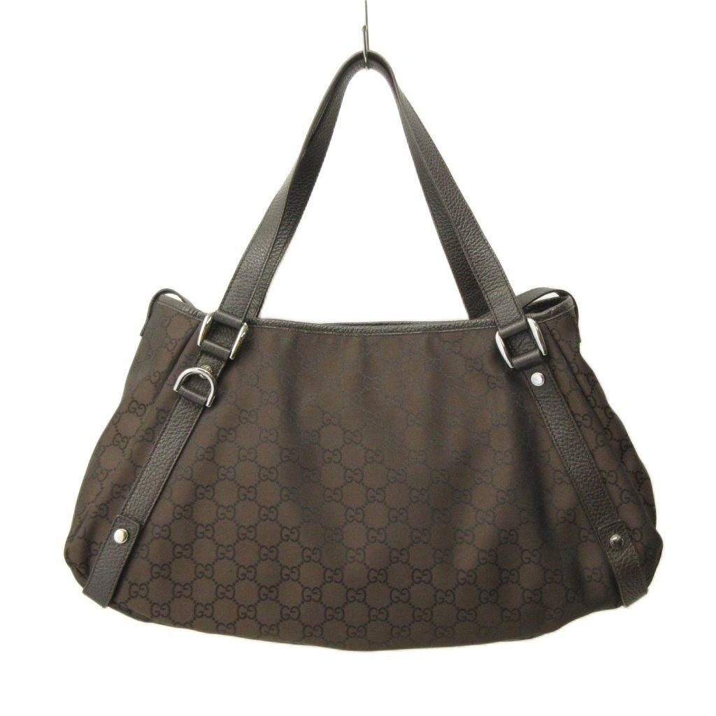 Gucci GG Abbey Tote All Over Pattern Nylon Leather