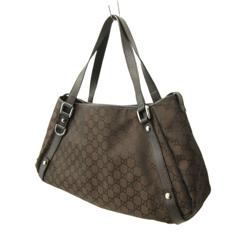 Gucci GG Abbey Tote All Over Pattern Nylon Leather
